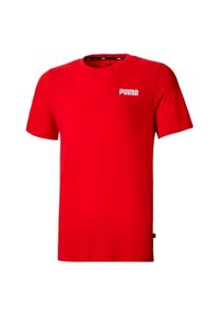 Koszulka sportowa męska Puma ESS SMALL LOGO z krótkim rękawem. Kolor: czerwony. Długość rękawa: krótki rękaw. Długość: krótkie #1