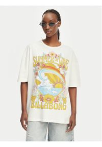 Billabong T-Shirt Summer Of Love EBJZT00592 Biały Loose Fit. Kolor: biały. Materiał: bawełna #1