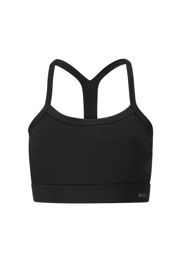 Biustonosz dla kobiet Athlecia Bloom V2. Kolor: czarny. Sport: fitness