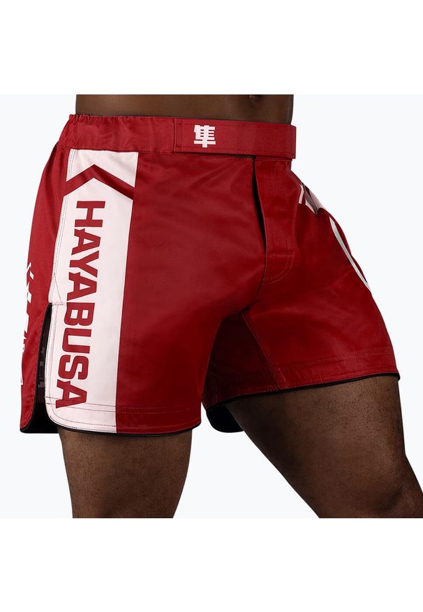 HAYABUSA - Spodenki treningowe męskie Hayabusa Icon Mid-Thigh MMA. Kolor: czerwony