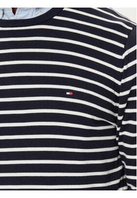 TOMMY HILFIGER - Tommy Hilfiger Sweter Essential MW0MW14748 Granatowy Regular Fit. Kolor: niebieski. Materiał: bawełna #5