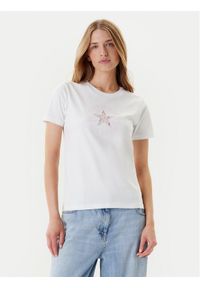 Converse T-Shirt Floral Chuck Taylor 10027751-A01 Biały Regular Fit. Kolor: biały. Materiał: bawełna