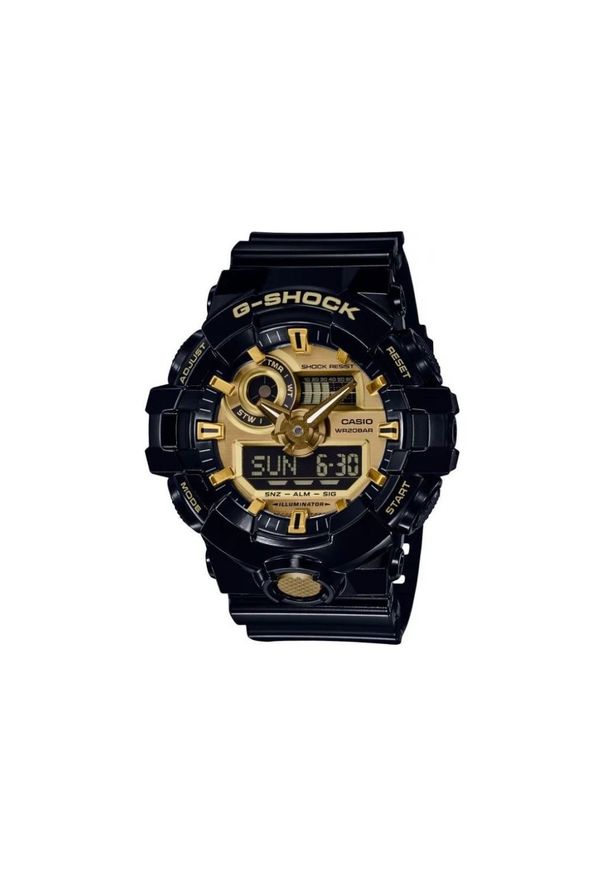 Casio - CASIO ZEGAREK G-SHOCK NO COMPLY BLACK AND GOLD GA-710GB-1AER