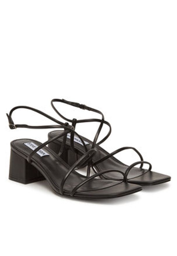Steve Madden Sandały Remmi SM11003296 Czarny. Kolor: czarny. Materiał: skóra