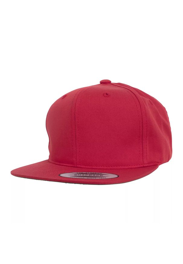 FLEXFIT - Czapka Z Daszkiem Dziecięca Twill Snapback. Kolor: czerwony