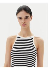 Pieces Top Jane 17155477 Czarny Slim Fit. Kolor: czarny. Materiał: wiskoza
