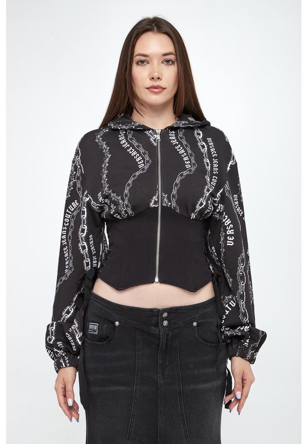 Versace Jeans Couture - Bluza z kapturem damska VERSACE JEANS COUTURE. Typ kołnierza: kaptur