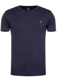 Polo Ralph Lauren T-Shirt Bsr 710680785 Granatowy Custom Slim Fit. Typ kołnierza: polo. Kolor: niebieski. Materiał: bawełna