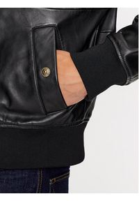 Versace Jeans Couture Kurtka skórzana 75GAVP07 Czarny Regular Fit. Kolor: czarny. Materiał: skóra #2