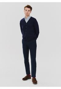 Pako Lorente - PAKO LORENTE – Męski kardigan w kolorze granatowym. Kolor: niebieski. Materiał: poliamid, wiskoza. Sezon: jesień #9