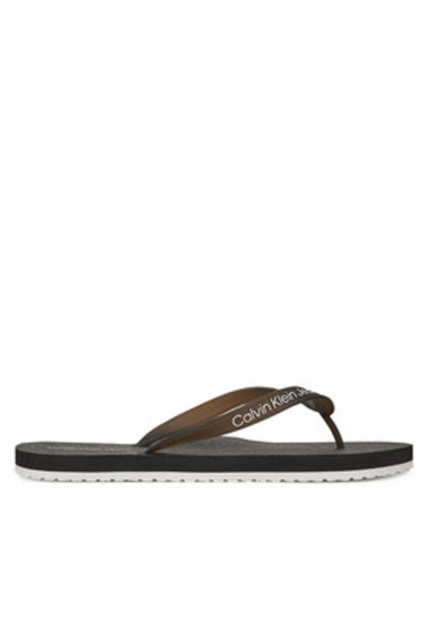 Calvin Klein Jeans Japonki Thong+ Tpu YM0YM01265 Czarny. Kolor: czarny. Materiał: syntetyk