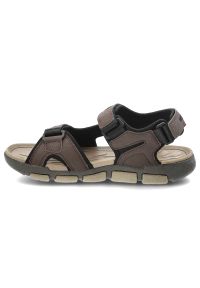Brązowe Sandały Wrangler Sportowe Obuwie Męskie. Zapięcie: pasek. Kolor: brązowy. Materiał: materiał. Wzór: paski. Sezon: lato. Styl: sportowy #4