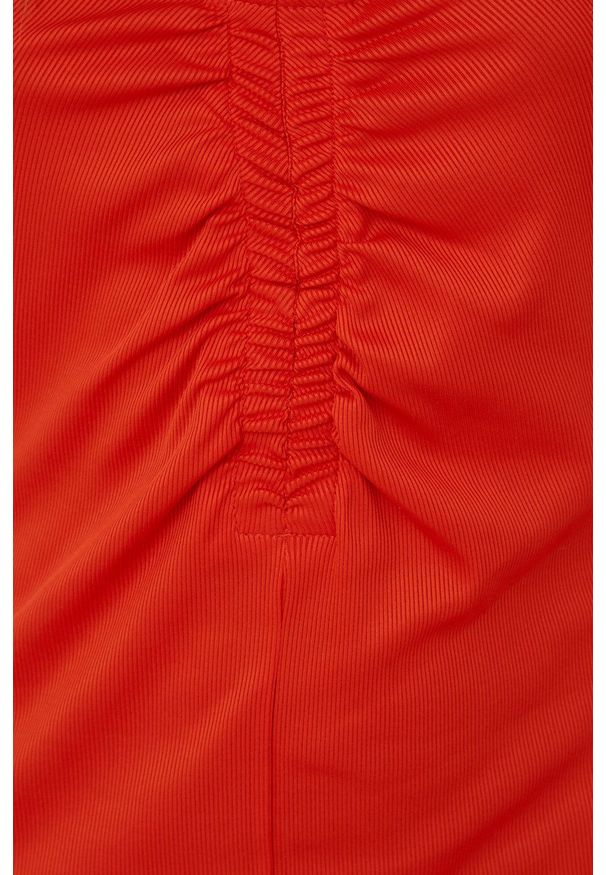Vero Moda sukienka kolor pomarańczowy mini prosta. Okazja: na co dzień. Kolor: pomarańczowy. Materiał: poliester, dzianina. Długość rękawa: na ramiączkach. Wzór: gładki. Typ sukienki: proste. Styl: casual. Długość: mini
