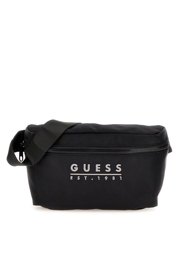 Guess Saszetka nerka Nola Mini Bags HMVENE P3331 Czarny. Kolor: czarny. Materiał: materiał