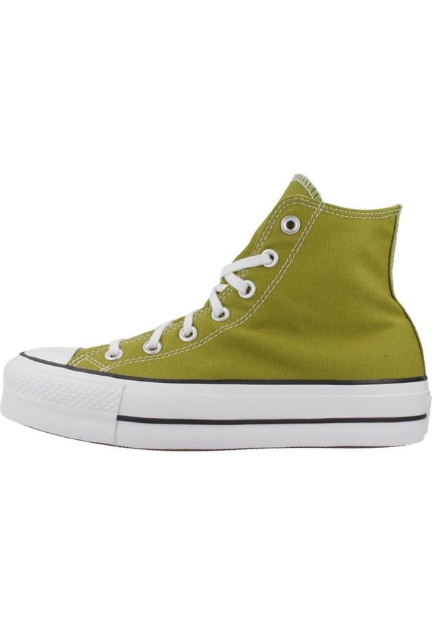 Tenisówki Converse Model Chuck Taylor All Star Lift Hi Kolor Zielony. Kolor: zielony. Materiał: tkanina. Model: Converse All Star