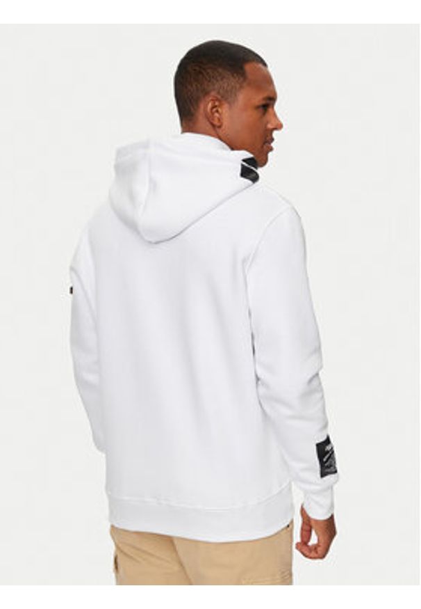 Alpha Industries Bluza 126803 Biały Regular Fit. Kolor: biały. Materiał: bawełna
