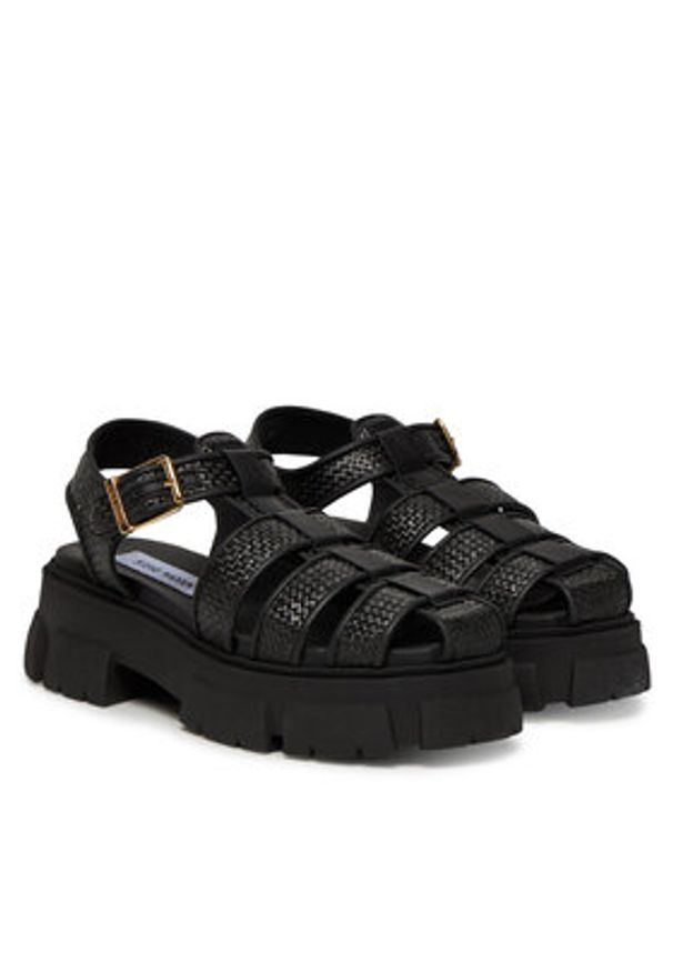 Steve Madden Sandały Amina s SM11003681 Czarny. Kolor: czarny. Materiał: skóra