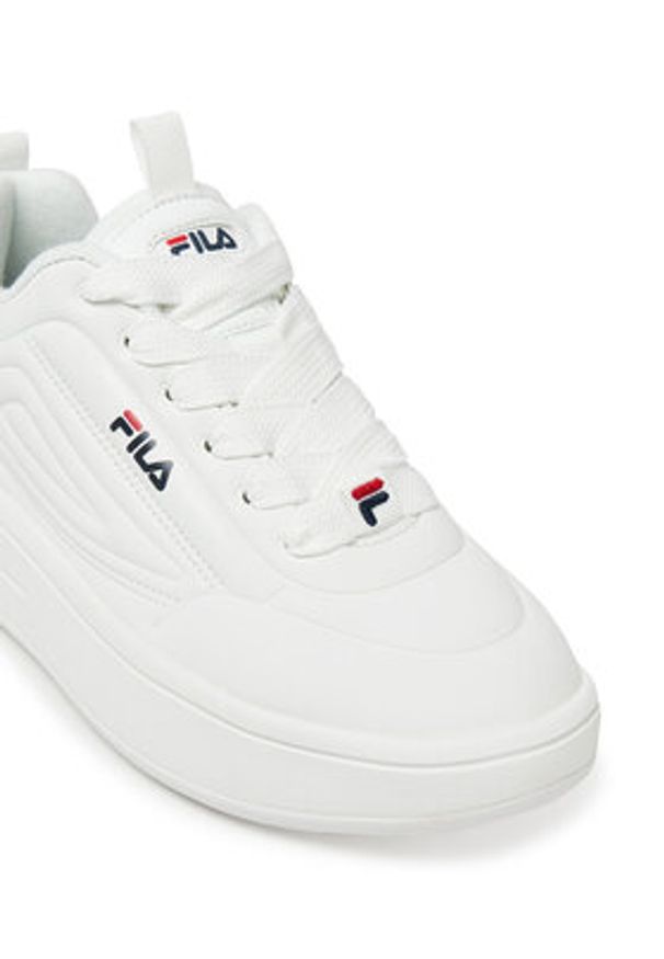 Fila Sneakersy Superbubble FFW0536 10004 Biały. Kolor: biały. Materiał: skóra