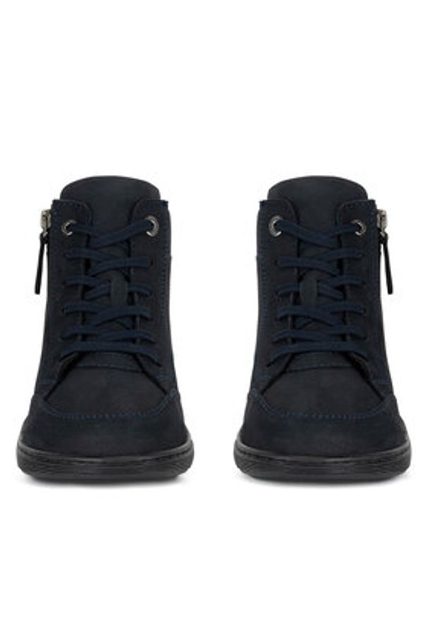 Go Soft Trzewiki WI16-SAMSON2-03 Granatowy. Kolor: niebieski. Materiał: nubuk, skóra