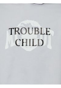 Mindout Bluza Unisex Trouble Child Szary Oversize. Kolor: szary. Materiał: bawełna #2