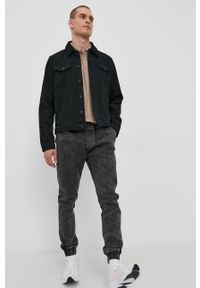 !SOLID - Solid Kurtka jeansowa męska kolor czarny przejściowa. Okazja: na co dzień. Kolor: czarny. Materiał: jeans. Wzór: gładki. Styl: casual #5
