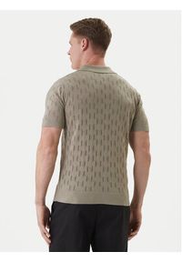 Karl Lagerfeld - KARL LAGERFELD Polo 655005 562301 Khaki Slim Fit. Typ kołnierza: polo. Kolor: brązowy. Materiał: bawełna #5