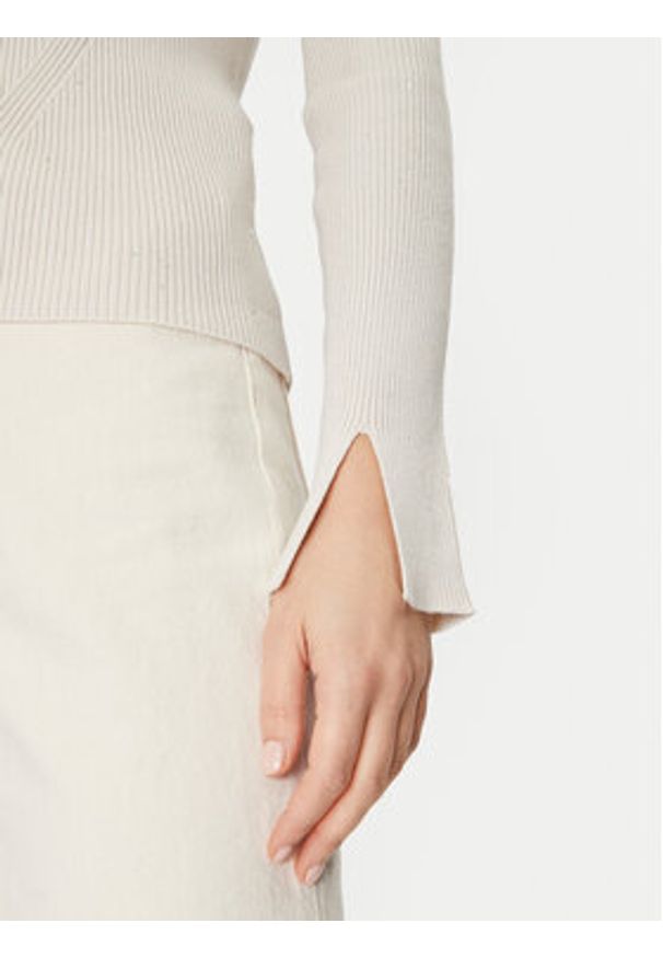 Guess Kardigan W5RR17 Z34O0 Biały Regular Fit. Kolor: biały. Materiał: wiskoza