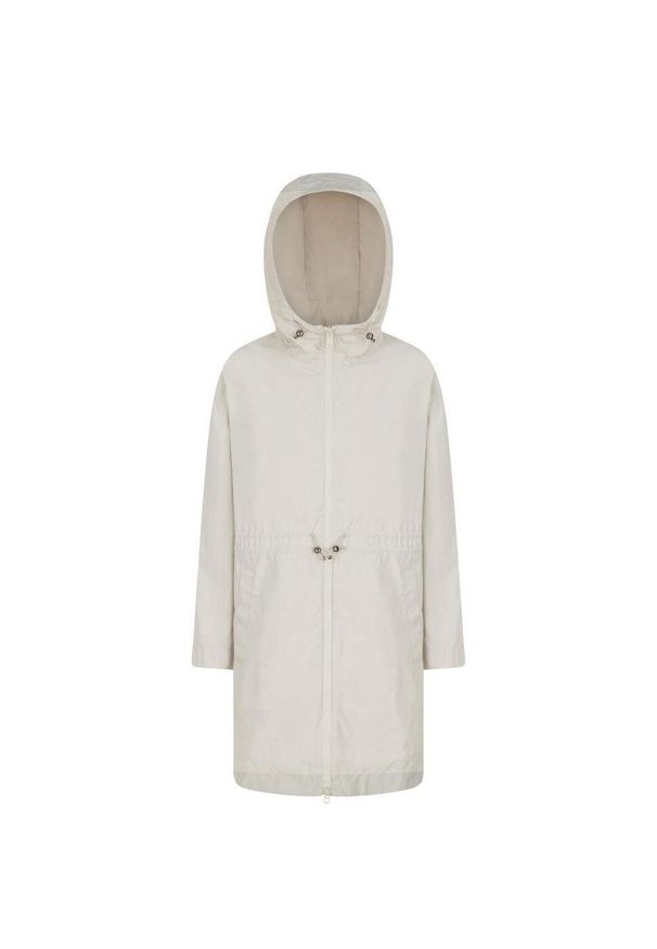 Geox - Kurtka GEOX W BULMYA LONG PARKA Biały. Kolor: biały. Materiał: tkanina