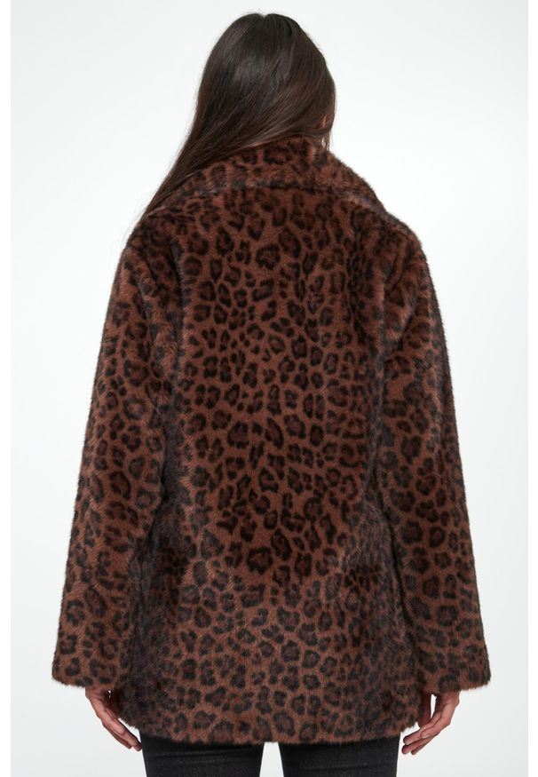 Joseph Ribkoff - Futro damskie w panterkę JOSEPH RIBKOFF. Materiał: futro. Wzór: motyw zwierzęcy
