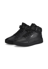 Buty do chodzenia damskie Puma Carina 2.0 Mid WTR Black. Materiał: polar, futro. Sport: turystyka piesza #1