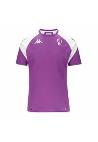 Kappa - Dziecięca koszulka treningowa Real Valladolid abou pro 7 2023/24. Kolor: fioletowy, biały, wielokolorowy. Sport: piłka nożna #1