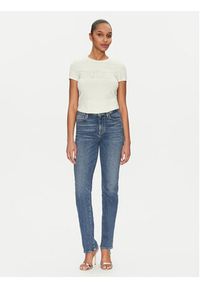 Guess T-Shirt W5GI04 J1314 Żółty Slim Fit. Kolor: żółty. Materiał: bawełna #3