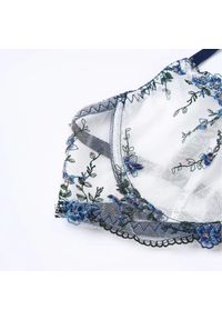 Intica - Komplet bielizny koronkowej na romantyczne wieczory Rosaura. Kolor: niebieski. Materiał: koronka. Wzór: koronka #6