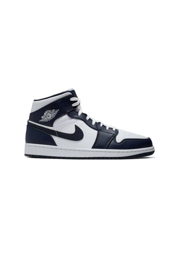 Buty sportowe Air Jordan 1 MID Metalic Obsydian. Kolor: czarny