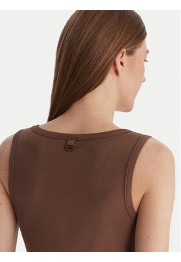 Marella Top Orata 2613941015 Brązowy Slim Fit. Kolor: brązowy. Materiał: wiskoza