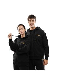 SIROKO - Męska rozpinana bluza z kapturem Rayo Club Lifestyle Siroko RC Split Black. Typ kołnierza: kaptur. Kolor: czarny. Materiał: prążkowany, dresówka, materiał #1