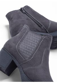 bonprix - Botki Jana, wygodna tęgość. Kolor: szary #2
