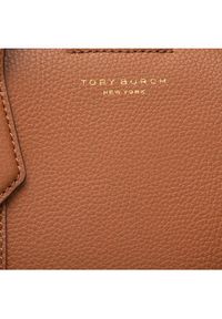 Tory Burch Torebka Perry Small Triple-Compartment Tote 81928 Brązowy. Kolor: brązowy. Materiał: skórzane