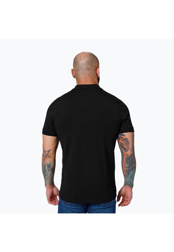 PITBULL - Koszulka polo męska Pitbull Polo Jersey Small Logo. Typ kołnierza: polo. Kolor: czarny. Materiał: jersey