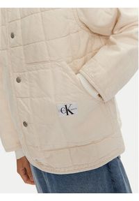 Calvin Klein Jeans Kurtka przejściowa J20J223883 Beżowy Regular Fit. Kolor: beżowy. Materiał: bawełna #5