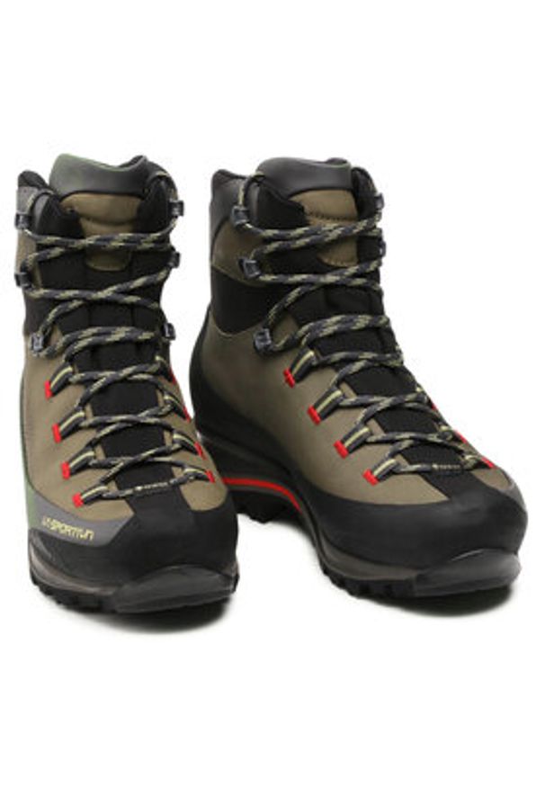 LA SPORTIVA - La Sportiva Trekkingi Trango Trk Leather Gtx GORE-TEX 11Y810317 Zielony. Kolor: zielony. Materiał: skóra, nubuk. Technologia: Gore-Tex. Sport: turystyka piesza