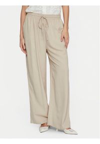 Vila Spodnie materiałowe Pricil 14079560 Beżowy Loose Fit. Kolor: beżowy. Materiał: wiskoza #1
