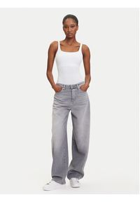 Hunkemöller Body 302039 Biały Slim Fit. Kolor: biały. Materiał: bawełna #5