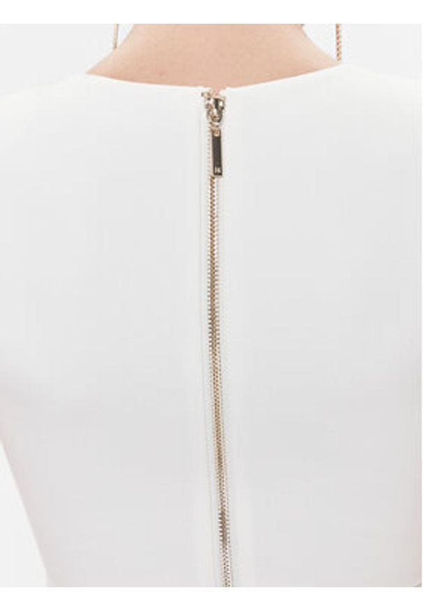 Marciano Guess Sukienka koktajlowa 4RGK67 6375Z Biały Slim Fit. Kolor: biały. Materiał: syntetyk, wiskoza. Styl: wizytowy