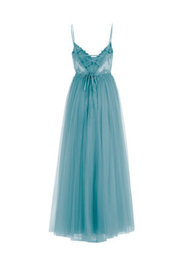 Hey Kyla Sukienka wieczorowa 5AI059HK Turkusowy Regular Fit. Kolor: turkusowy. Materiał: syntetyk. Styl: wizytowy