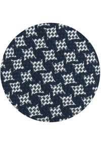 Klasyczny Krawat Klubowy - Alties - Granat, Pepitka. Kolor: niebieski. Materiał: tkanina. Styl: klasyczny #4