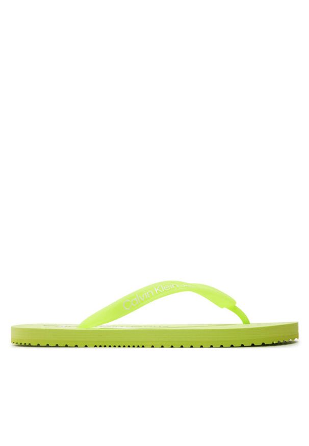 Calvin Klein Jeans Japonki Beach Sandal Monologo Tpu YW0YW01246 Zielony. Kolor: zielony