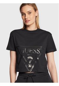 Guess T-Shirt Adele V2YI06 K8HM0 Czarny Regular Fit. Kolor: czarny. Materiał: bawełna #4