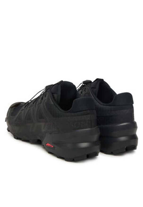 salomon - Salomon Buty do biegania Speedcross 6 Wide L41744000 Czarny. Kolor: czarny. Materiał: materiał. Model: Salomon Speedcross