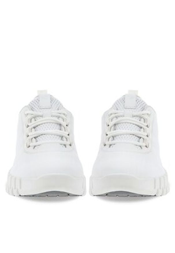 ecco - ECCO Sneakersy GRUUV W 21820360718 Biały. Kolor: biały. Materiał: skóra